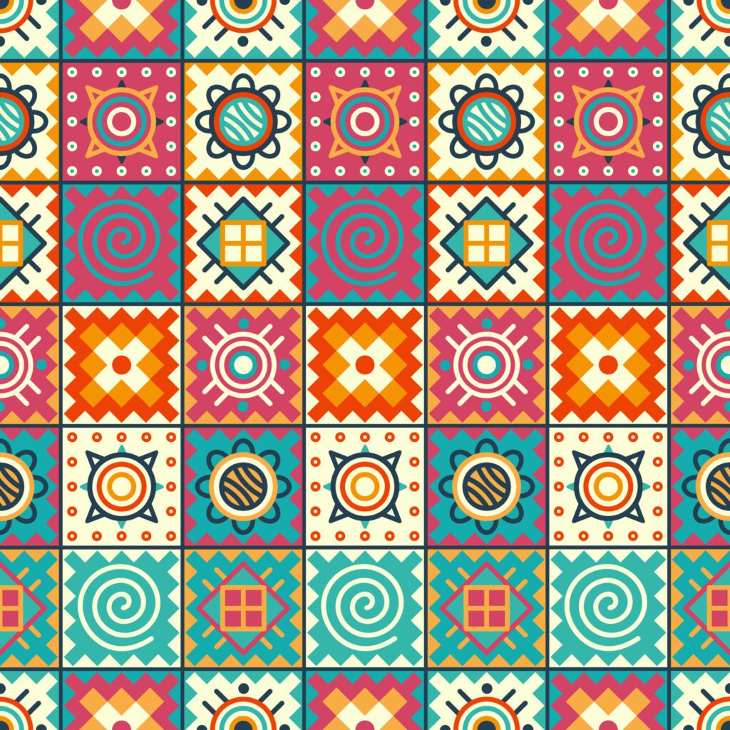 Ethnic Seamless Pattern In Native Style Free Vector