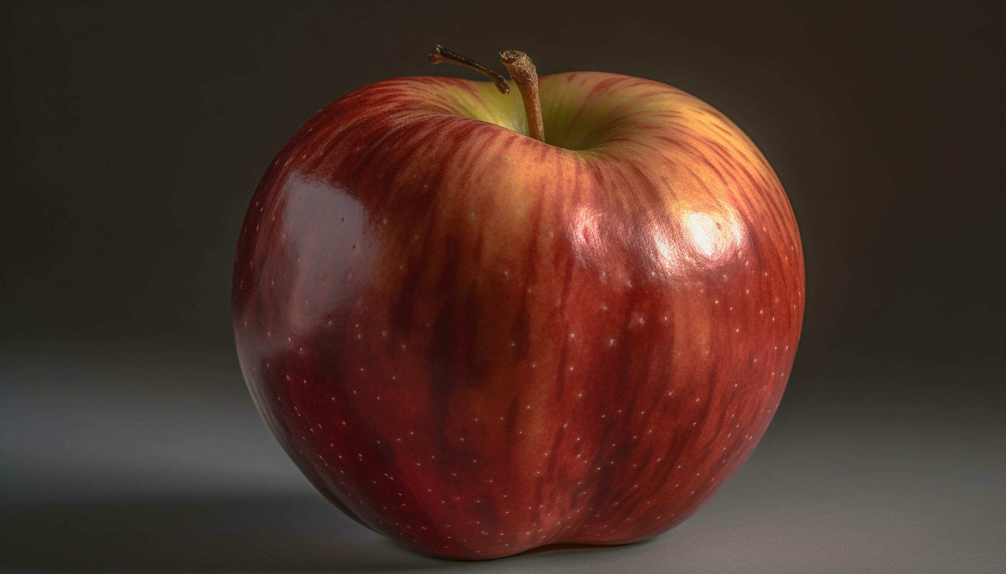 Juicy red delicious apple, a perfect snack for healthy lifestyles generated by AI Stock Free