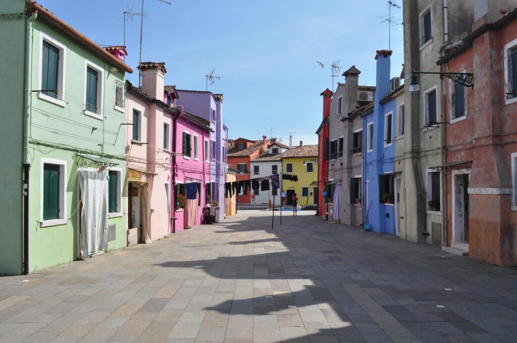 Burano in Venice Stock Free