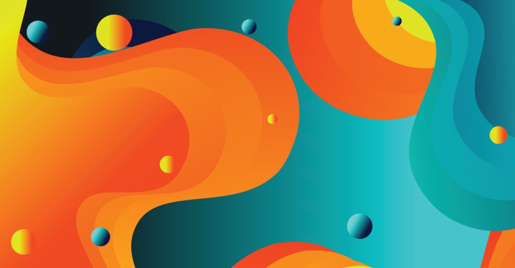 Abstract liquid wave background with colorful background Free Vector