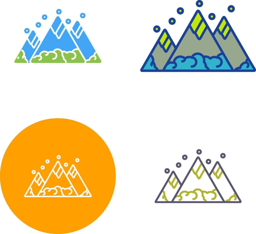 Mountain Icon Design Stock Free