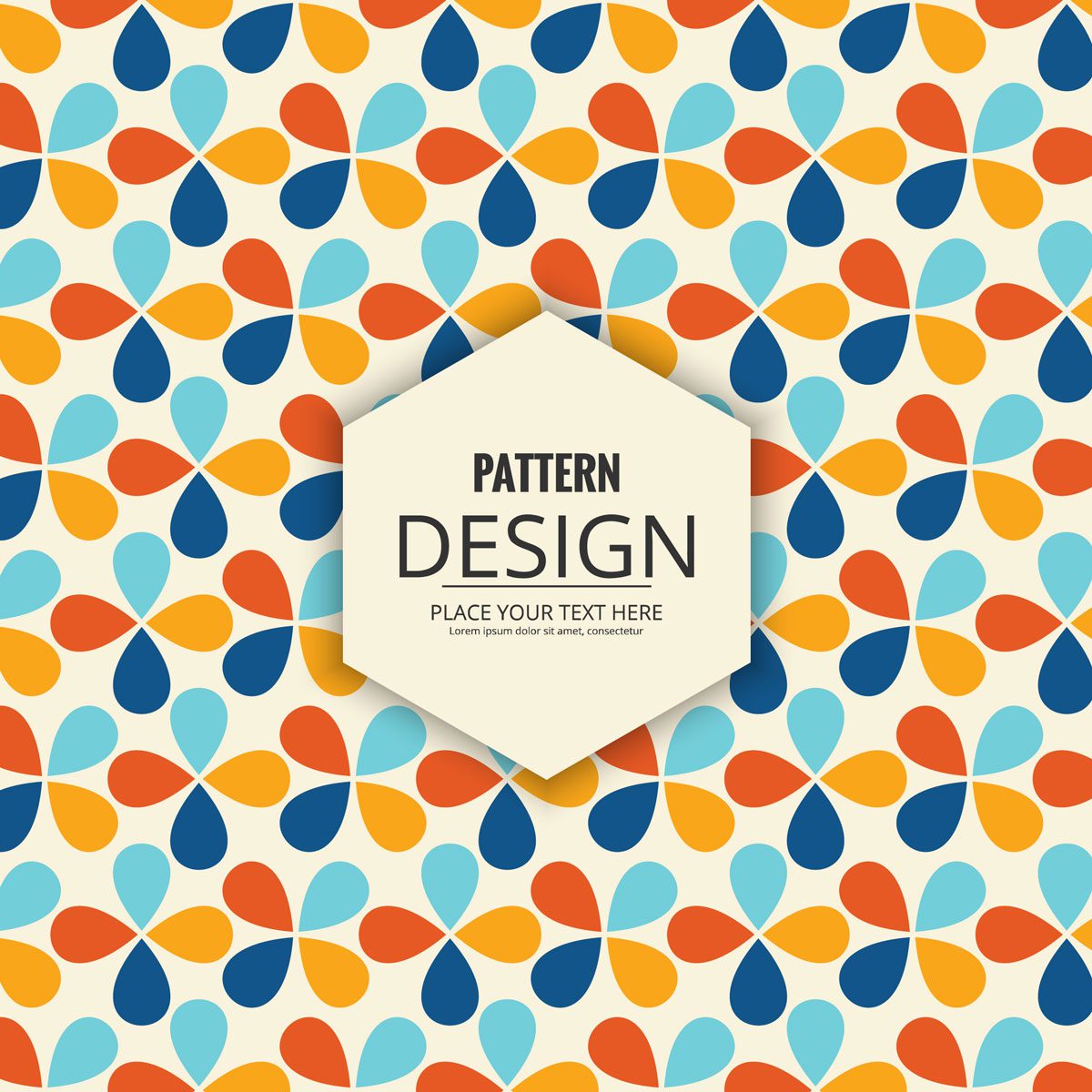 Abstract decorative seamless pattern design Free Vector