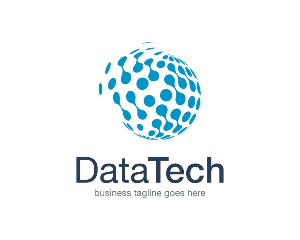 Data Technology Logo Icon Vector Stock Free