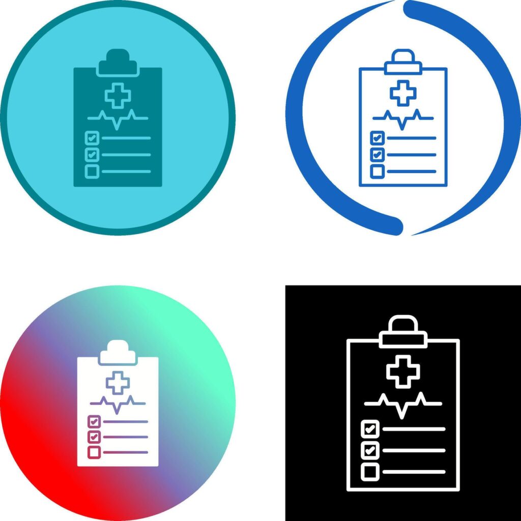 Medical History Icon Design Stock Free