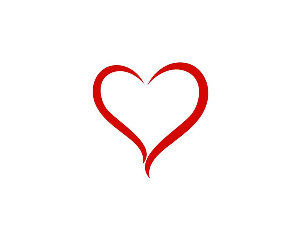 LOve heart logo and symbol vector Stock Free