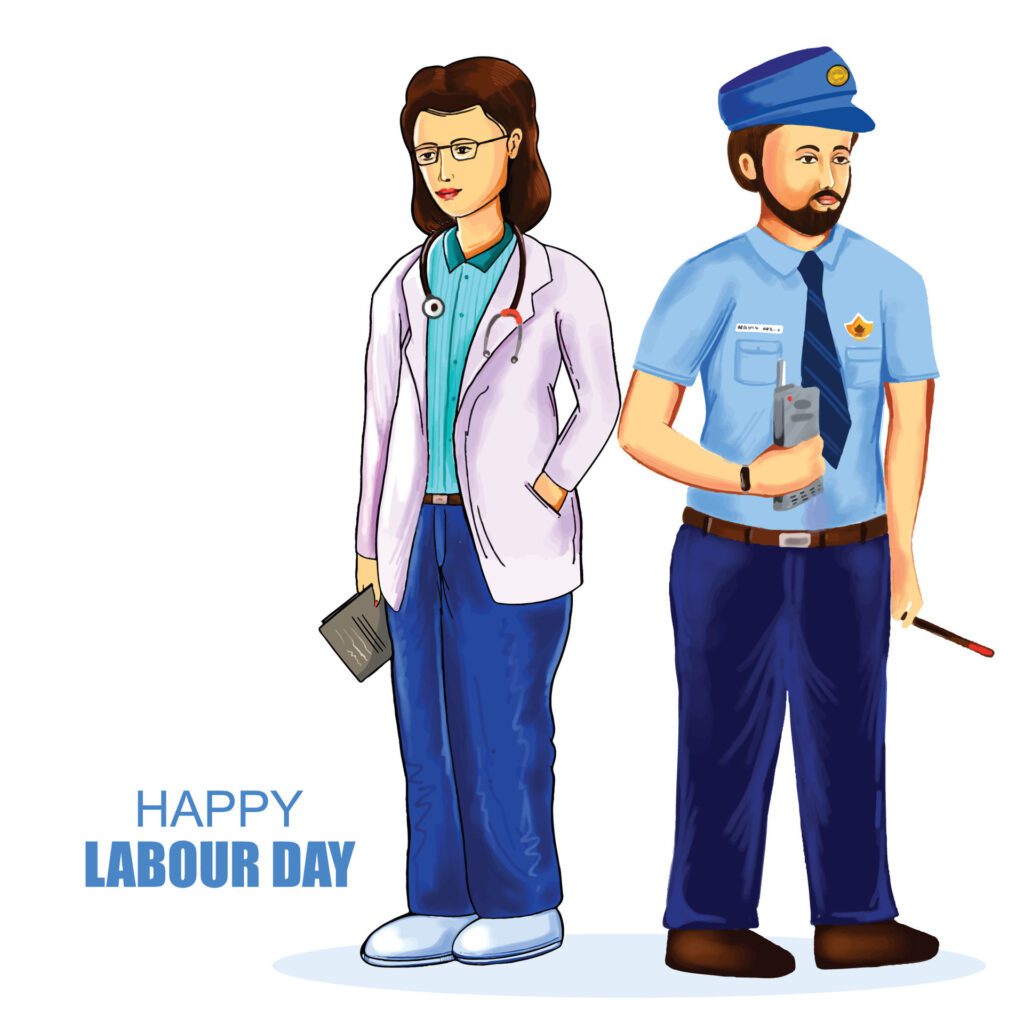 1st may happy labour day its international worker’s day background Free Vector