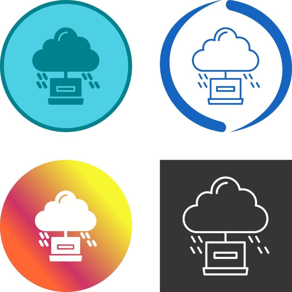 Cloud Computing Icon Design Stock Free