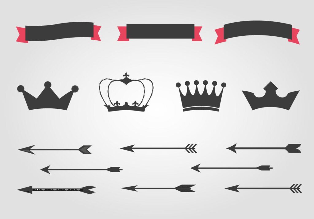 Free Crowns And Arrows Vector Stock Free and Free SVG