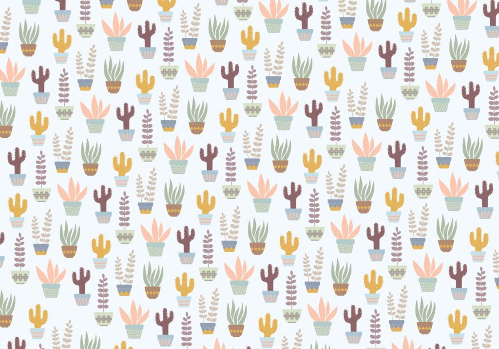 Plants Pattern Background Free Vector and Free SVG