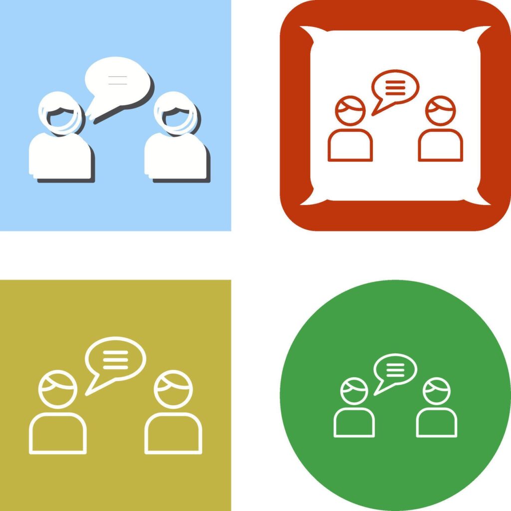 Chatting Icon Design Stock Free