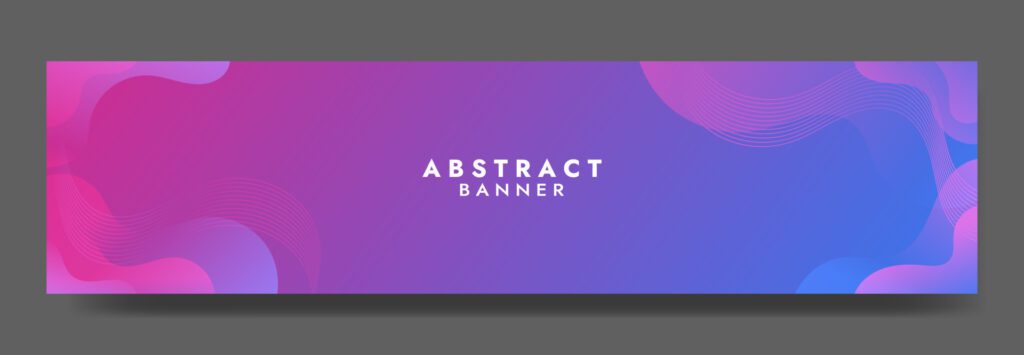 Abstract Violet Fluid Wave Banner Template Free Vector