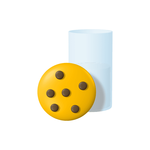 Cookie 3D illustration