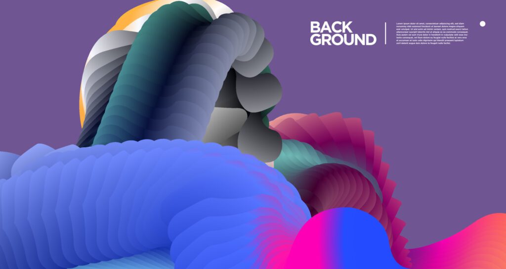 Vector colorful gradient abstract fluid background for banner template Free Vector and Free SVG