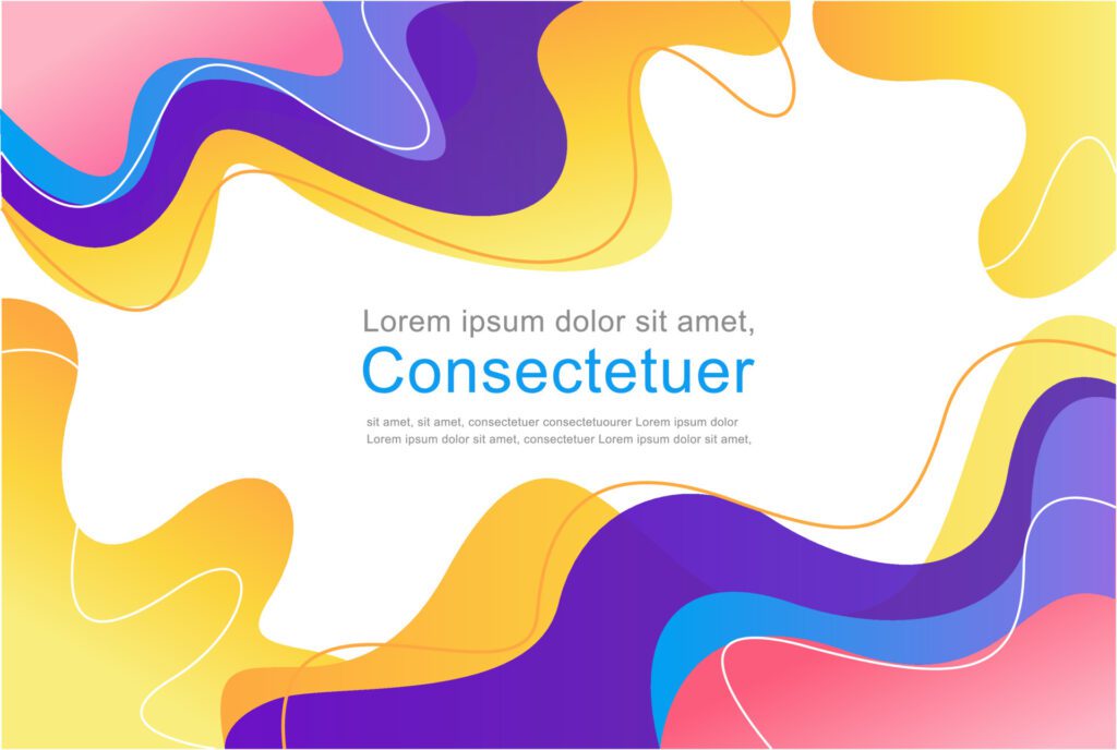 colorful gradient liquid shape Abstract background for business Free Vector