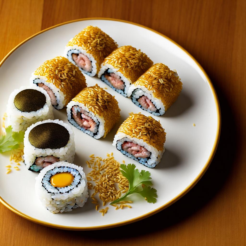 Visualize sushi rolls with by @ai_generated