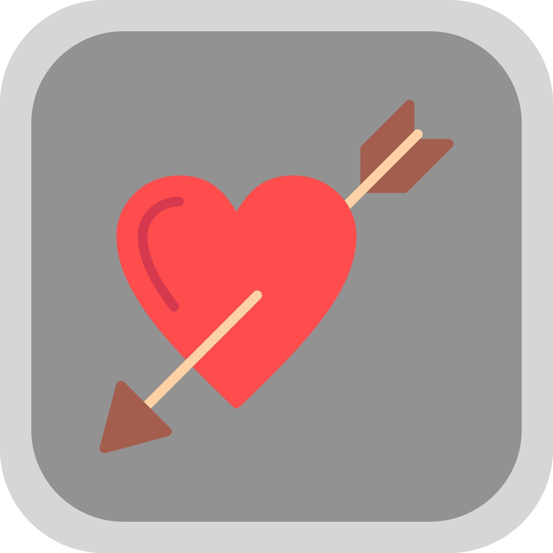 Heart Arrow Vector Icon Design Stock Free