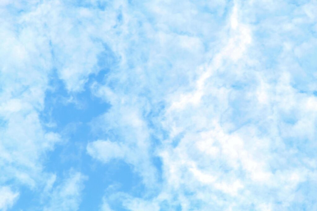 White clouds on blue sky, wallpaper and pattern background Stock Free