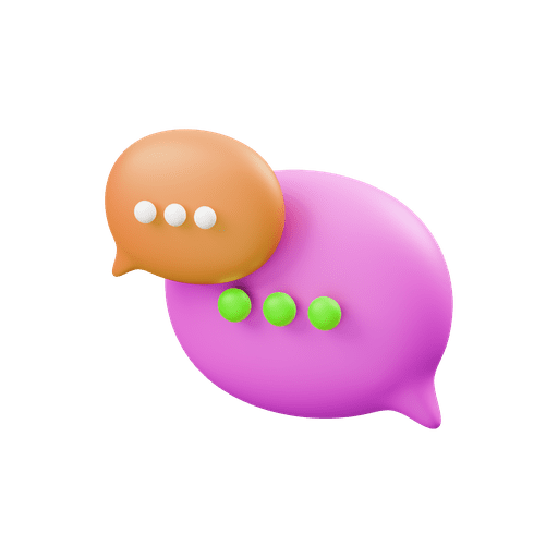 .png, chat, message 3D illustration