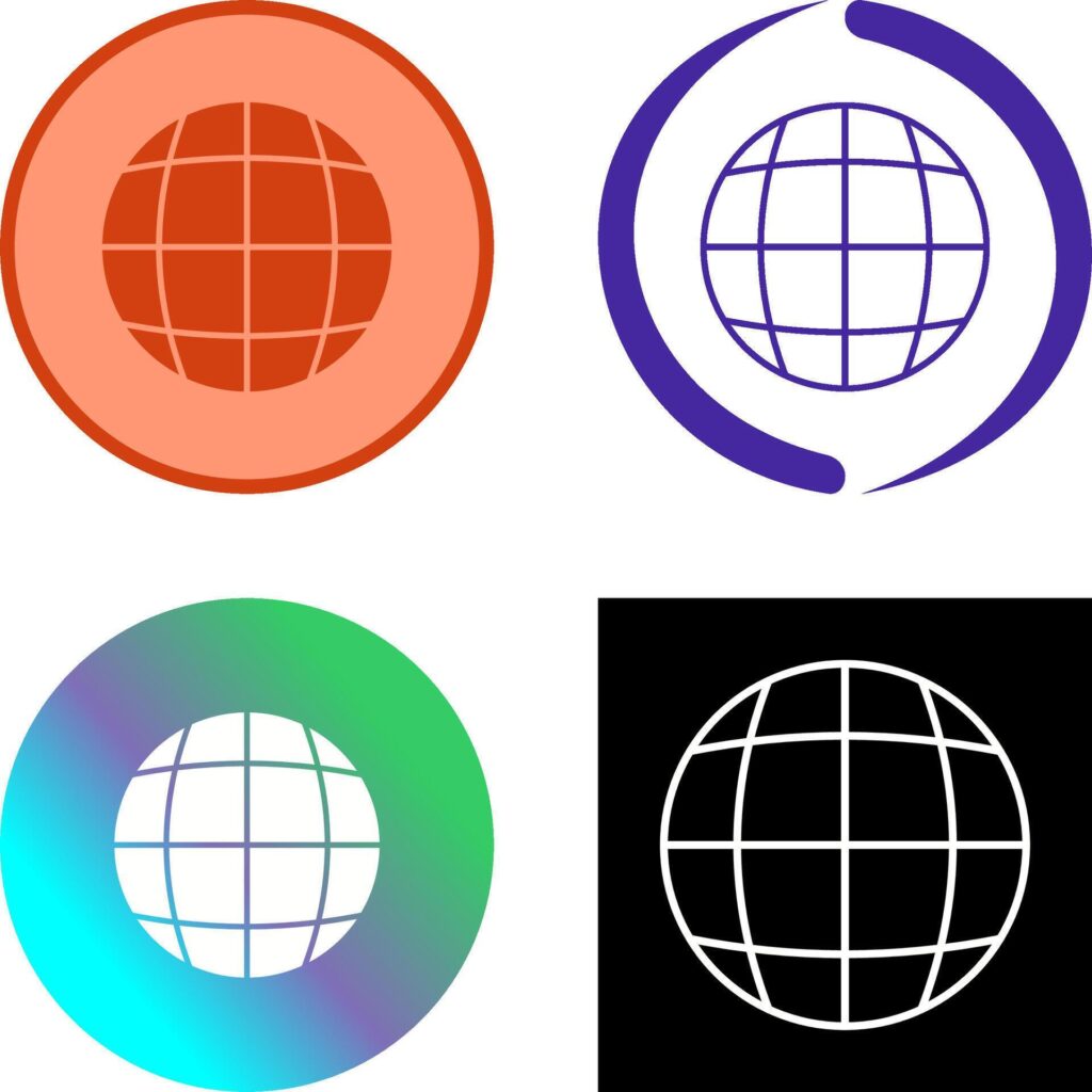 Globe Icon Design Stock Free