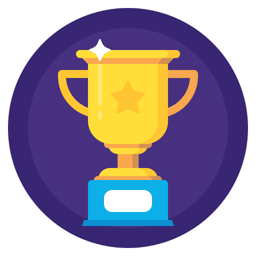 Award, cup, leader sticker