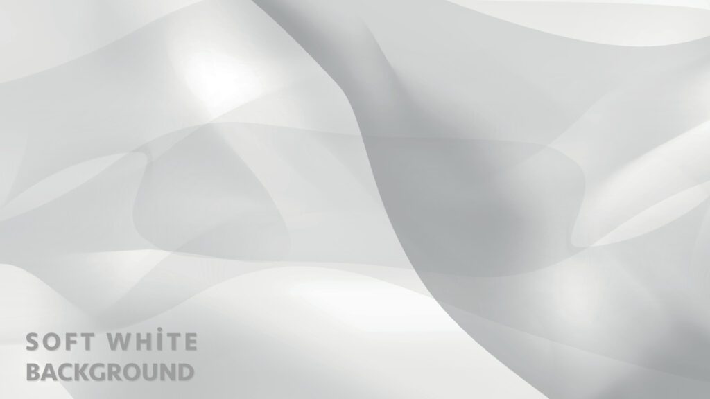 White abstract elegant modern Background. Wave gradient design style. Space concept. landing page. Free Vector