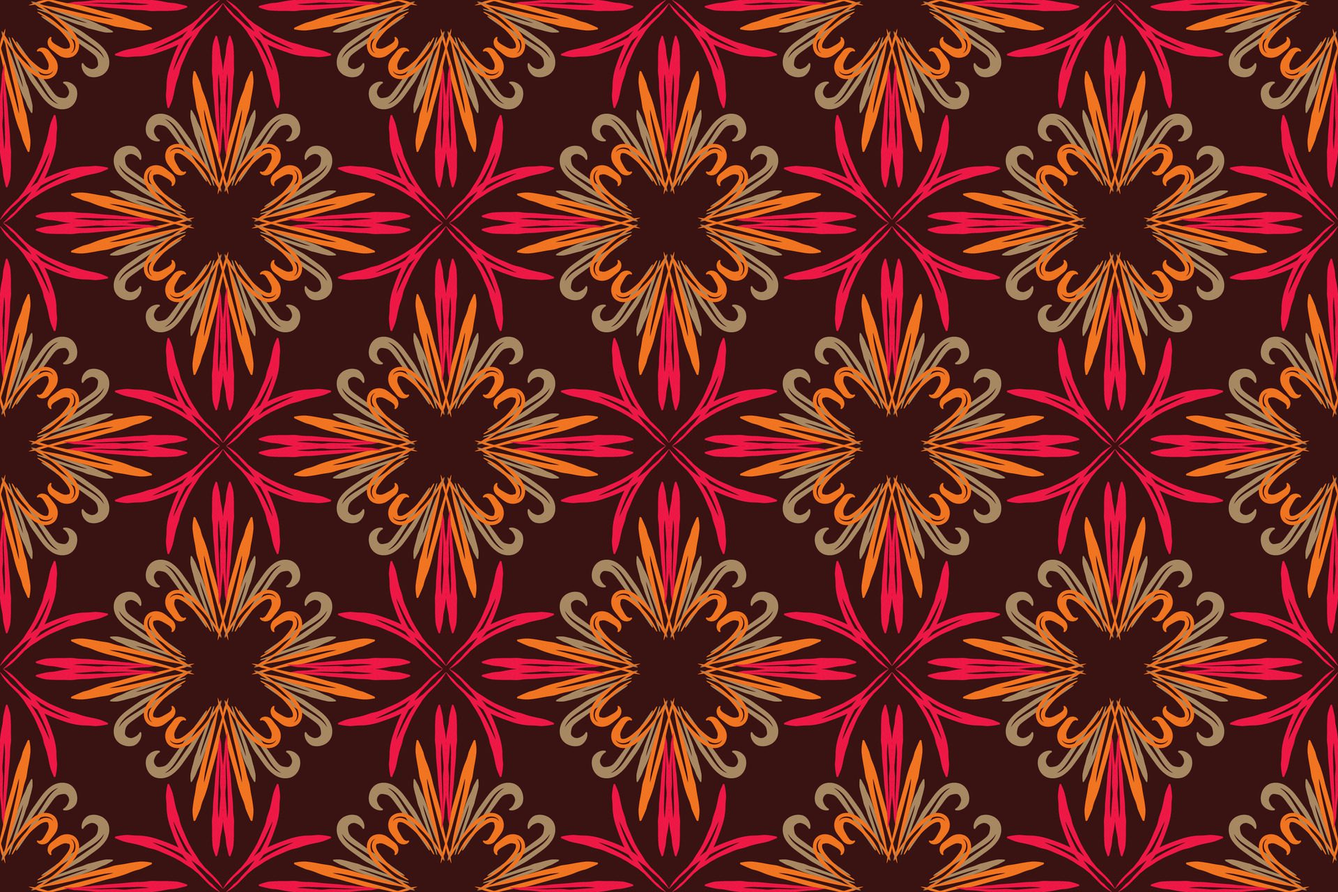 Hand drawn abstract seamless pattern, ethnic background, simple style, great for textiles, banners, wallpapers, wrapping Free Vector