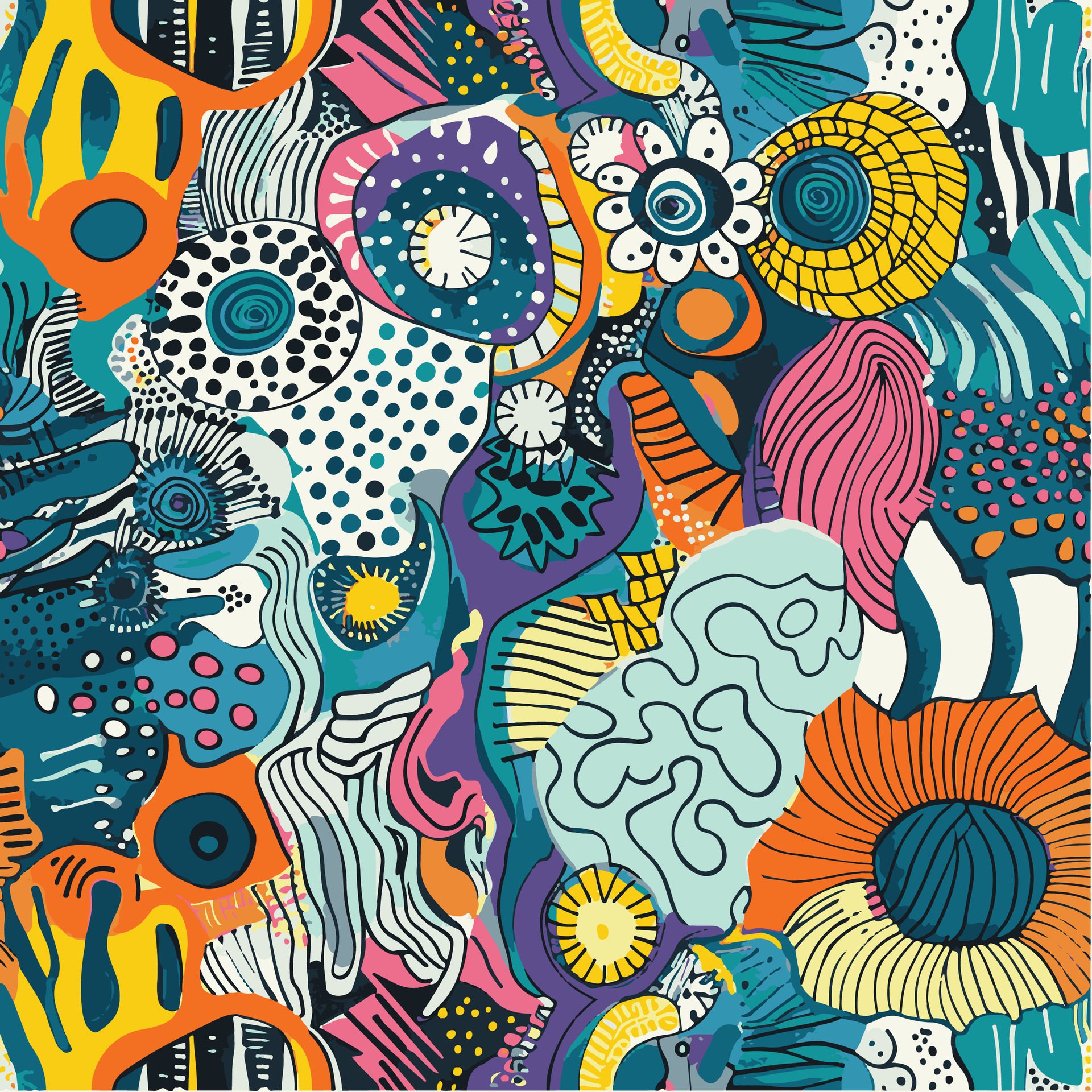 Textile design wallpaper pattern Free Vector