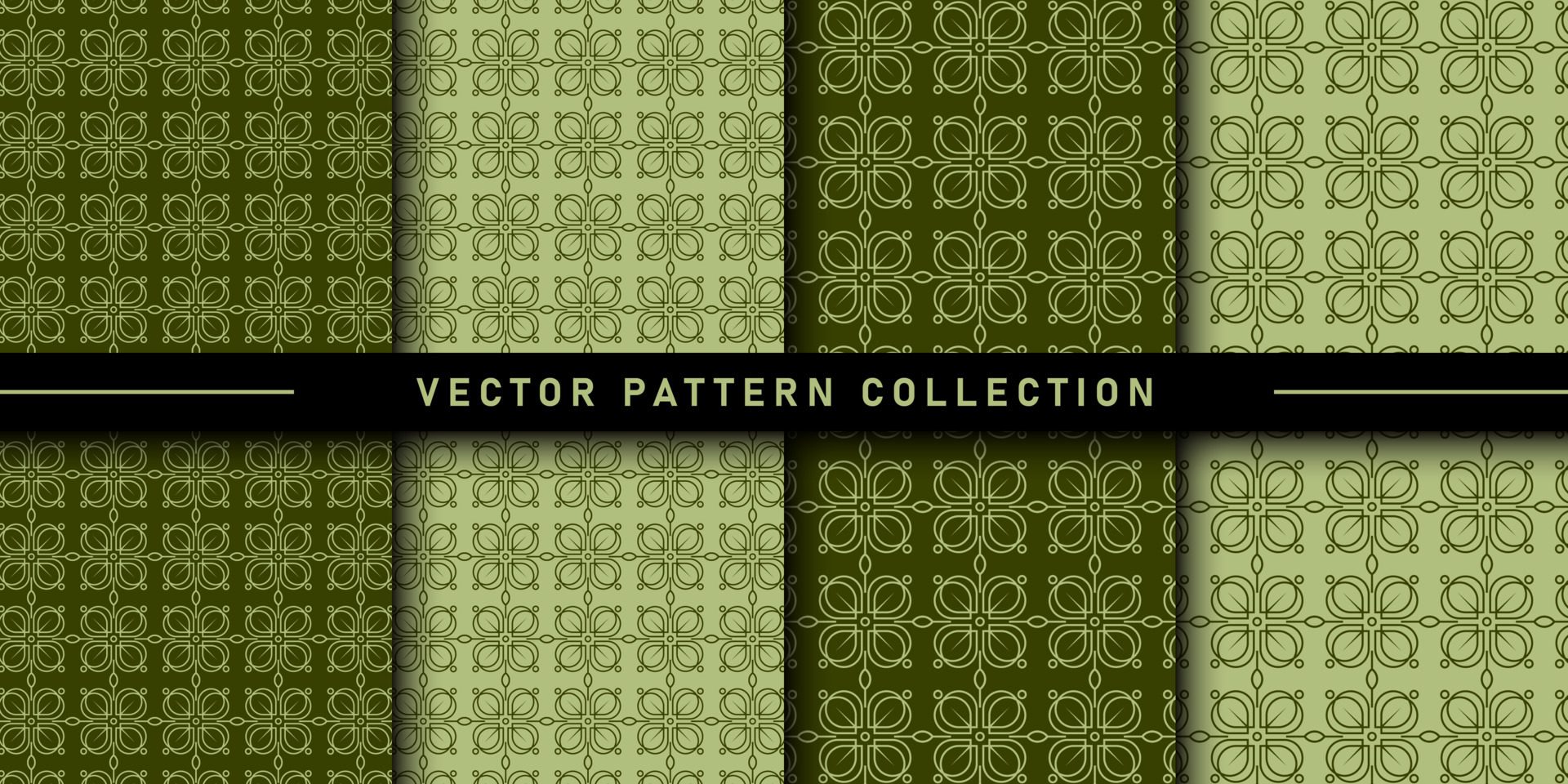 Set of floral pattern collection Free Vector