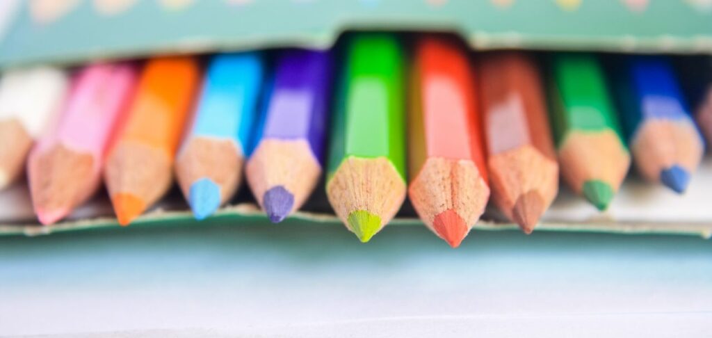 Colored Pencils Children Stock Free