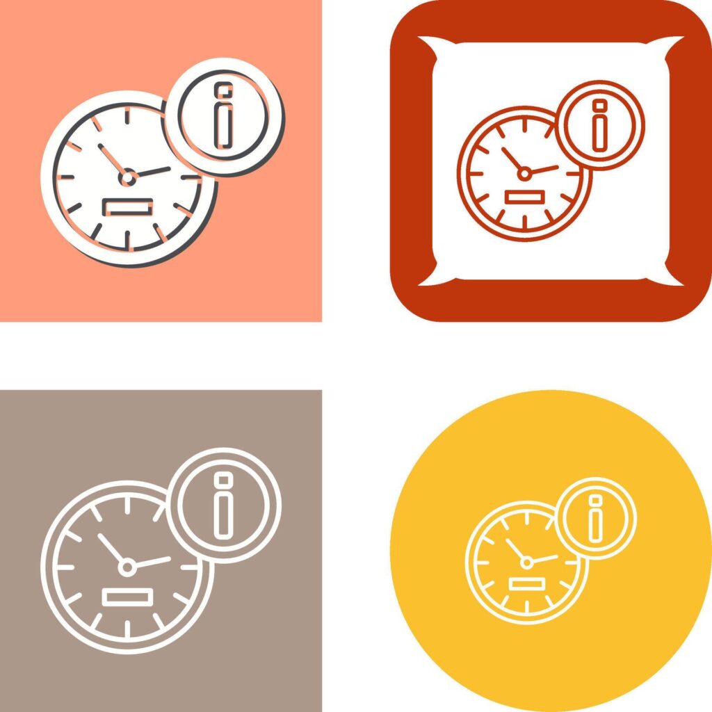 Clock Icon Design Stock Free