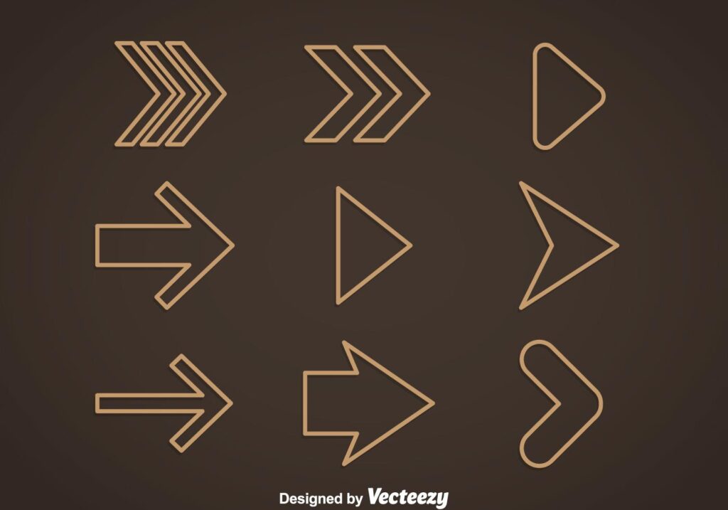 Outline Arrow Vector Stock Free and Free SVG