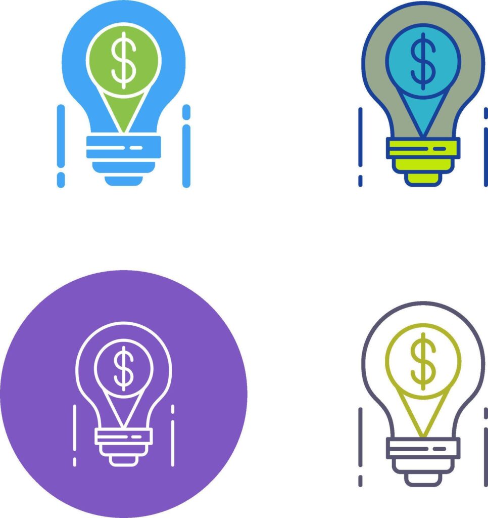 Light Bulb Icon Design Stock Free