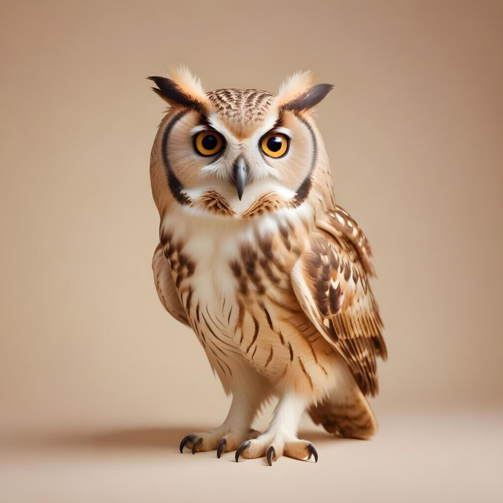 owl on lite background Stock Free