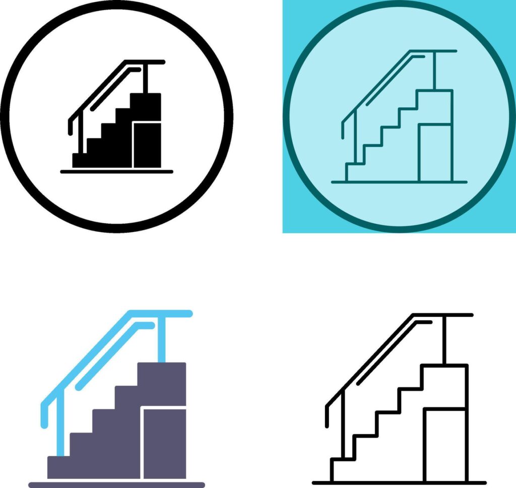 Stairs Icon Design Stock Free