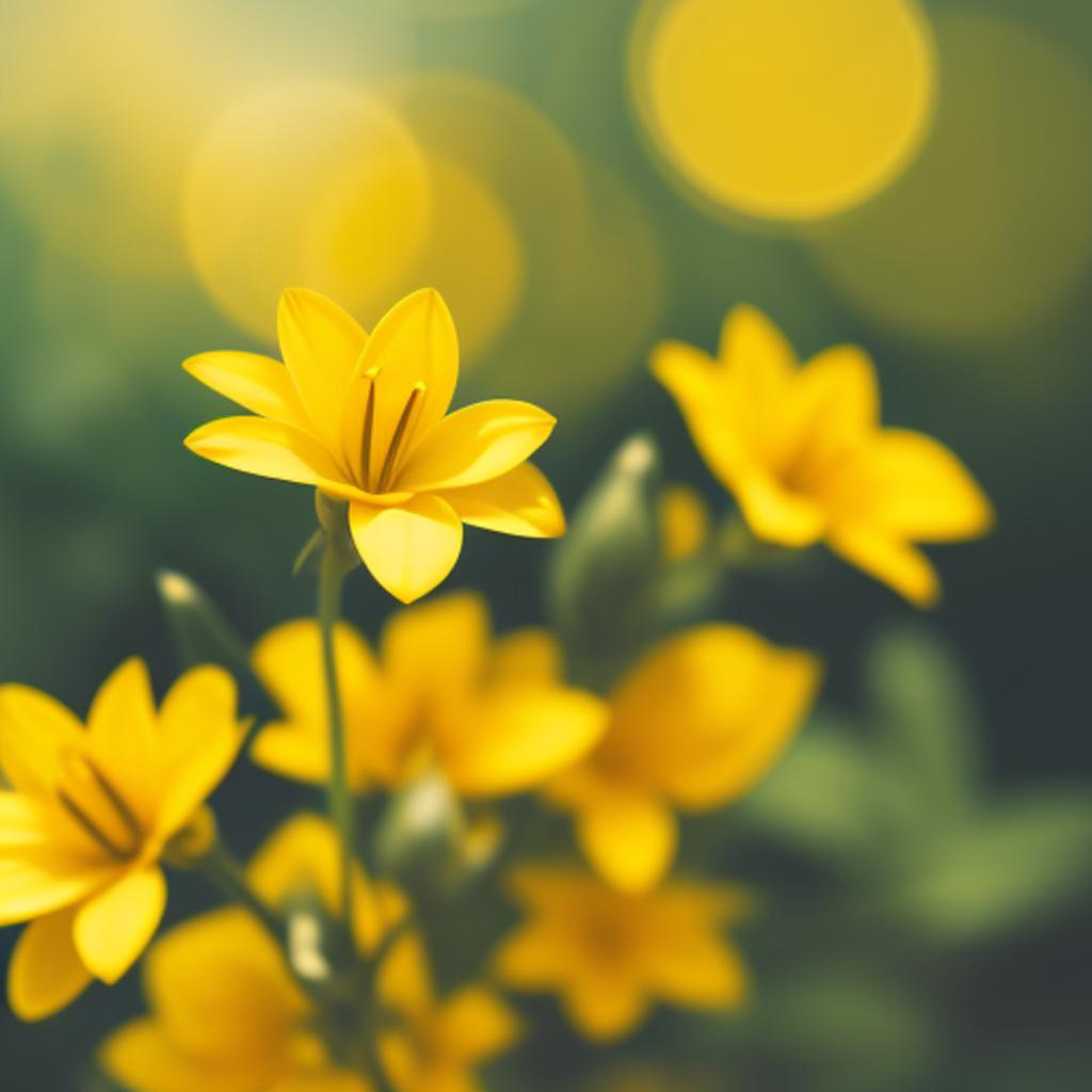 Background, Bright yellow, flower, by @ai_generated