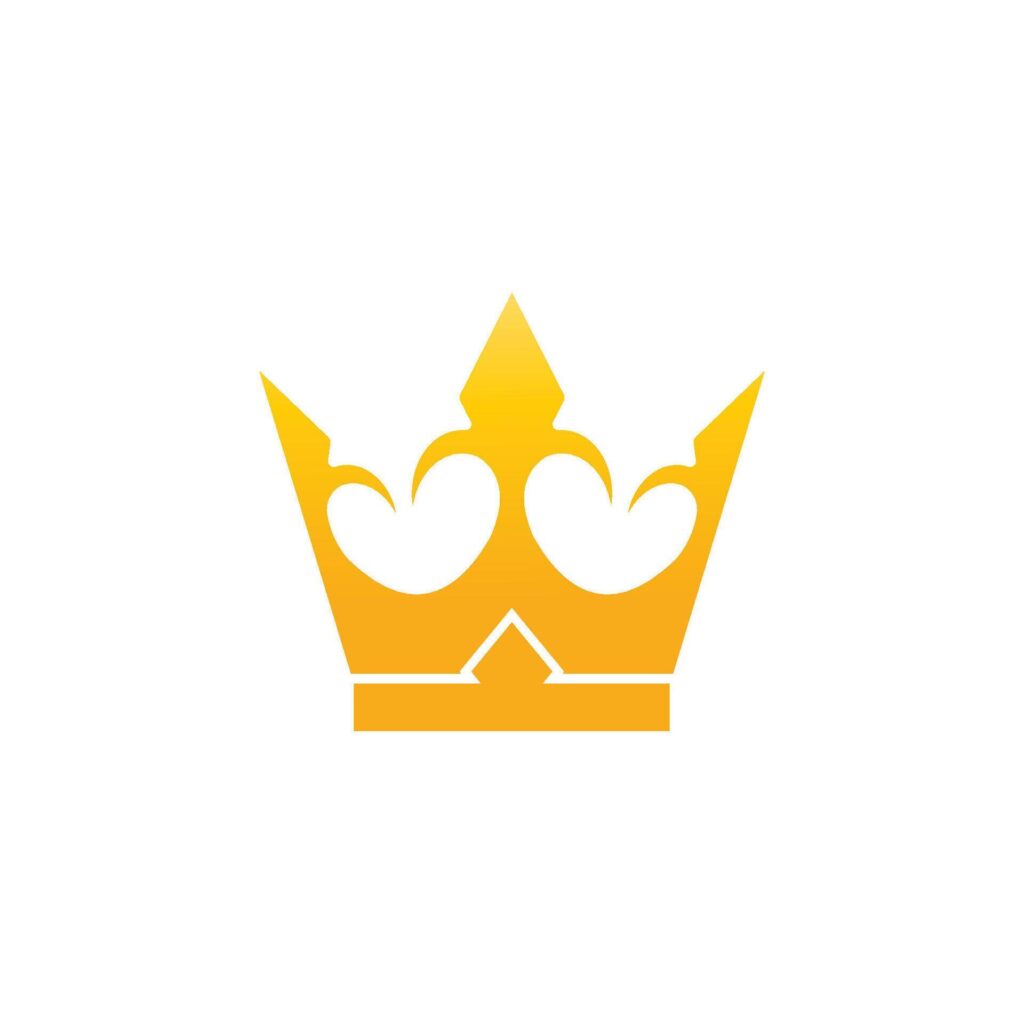 Crown Logo Template icon illustration design Stock Free