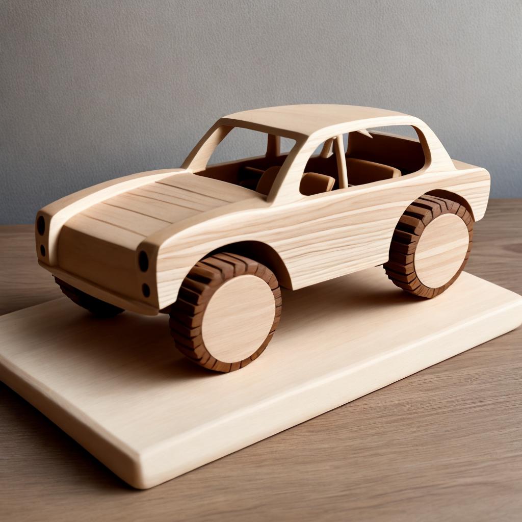 Toy car, eco-friendly design, by @ai_generated