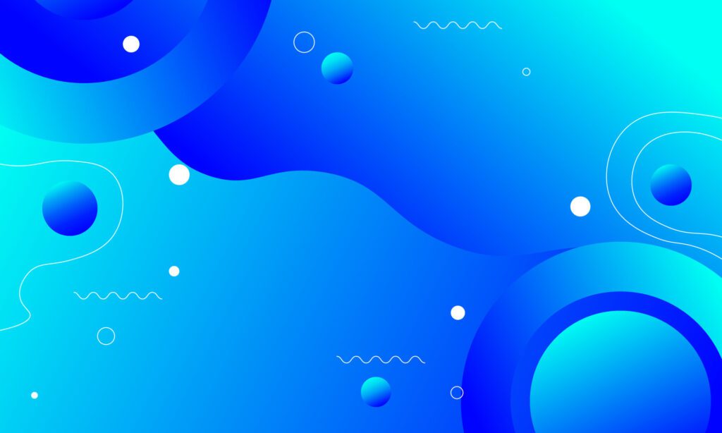 Abstract gradient blue with wavy and rounded shape. Vector illustration. Free Vector and Free SVG