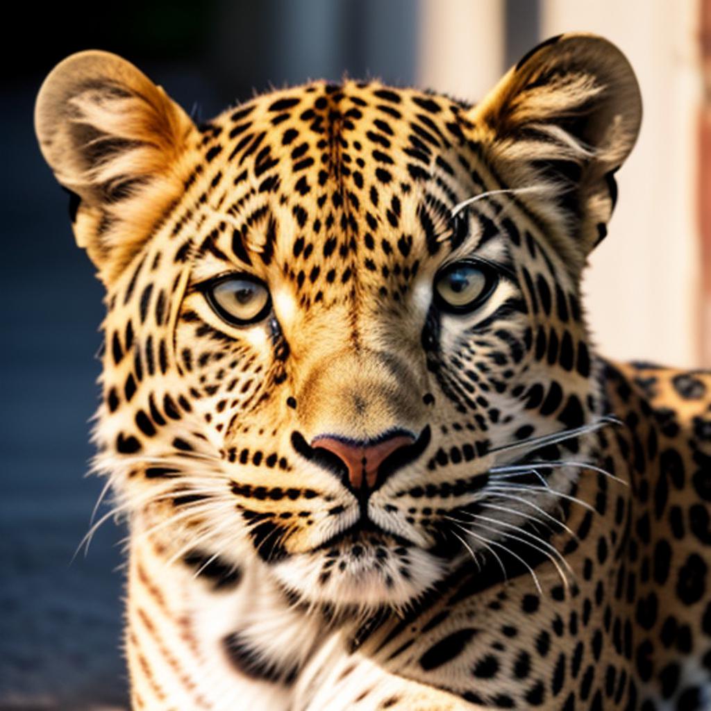 Hd leopard head pic by @ai_generated