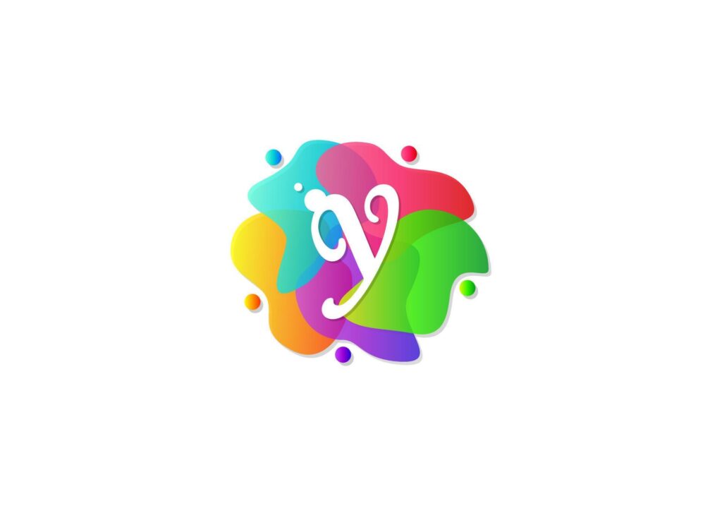 Letter Y Logotype Gradient Colorful, Logo Template Design Vector. Stock Free