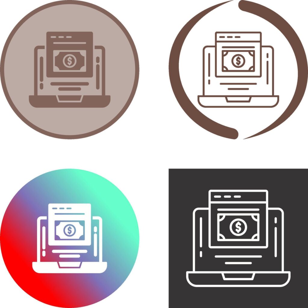 Online Payment Icon Design Stock Free