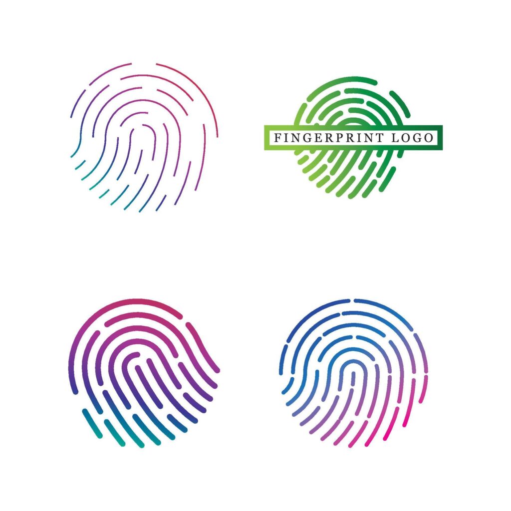 Fingerprint logo vector illustration Stock Free and Free SVG