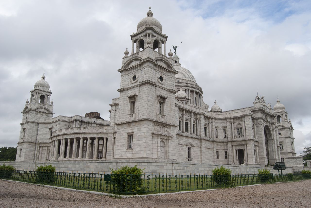 Victorial Memorial Side View Calcutta Stock Free