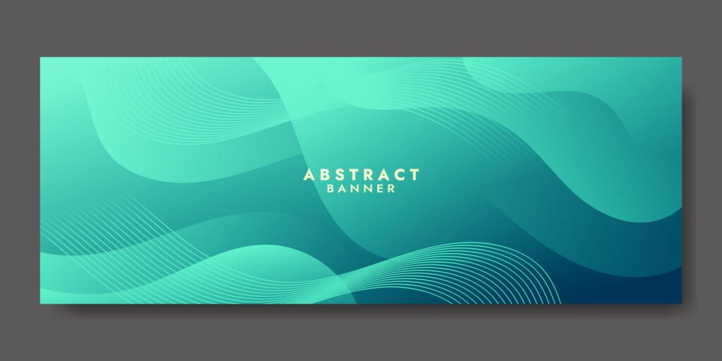 Abstract Blue Fluid Wave Banner Template Free Vector