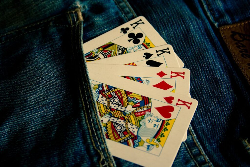 King Cards In Pocket Stock Free