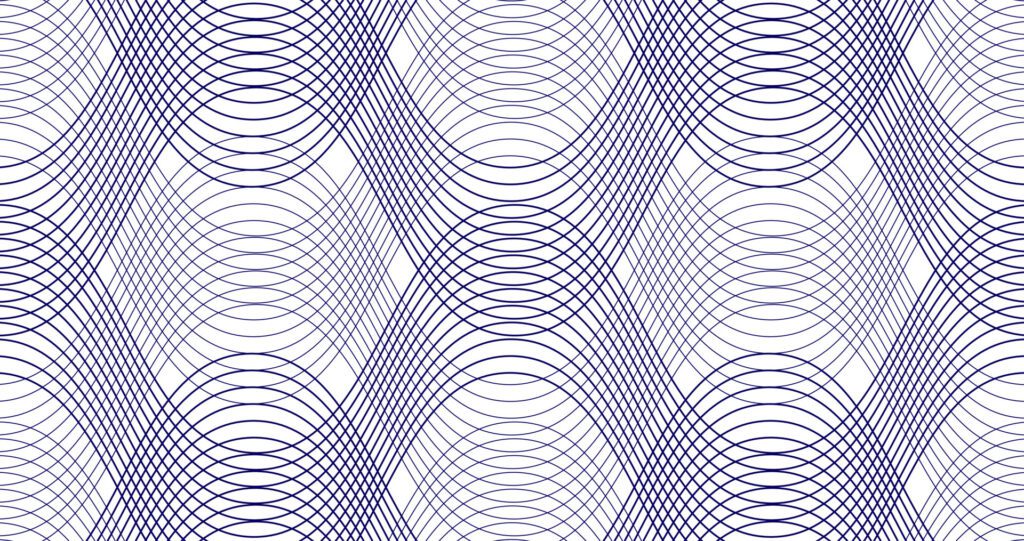 abstract blue line in wavy pattern Free Vector