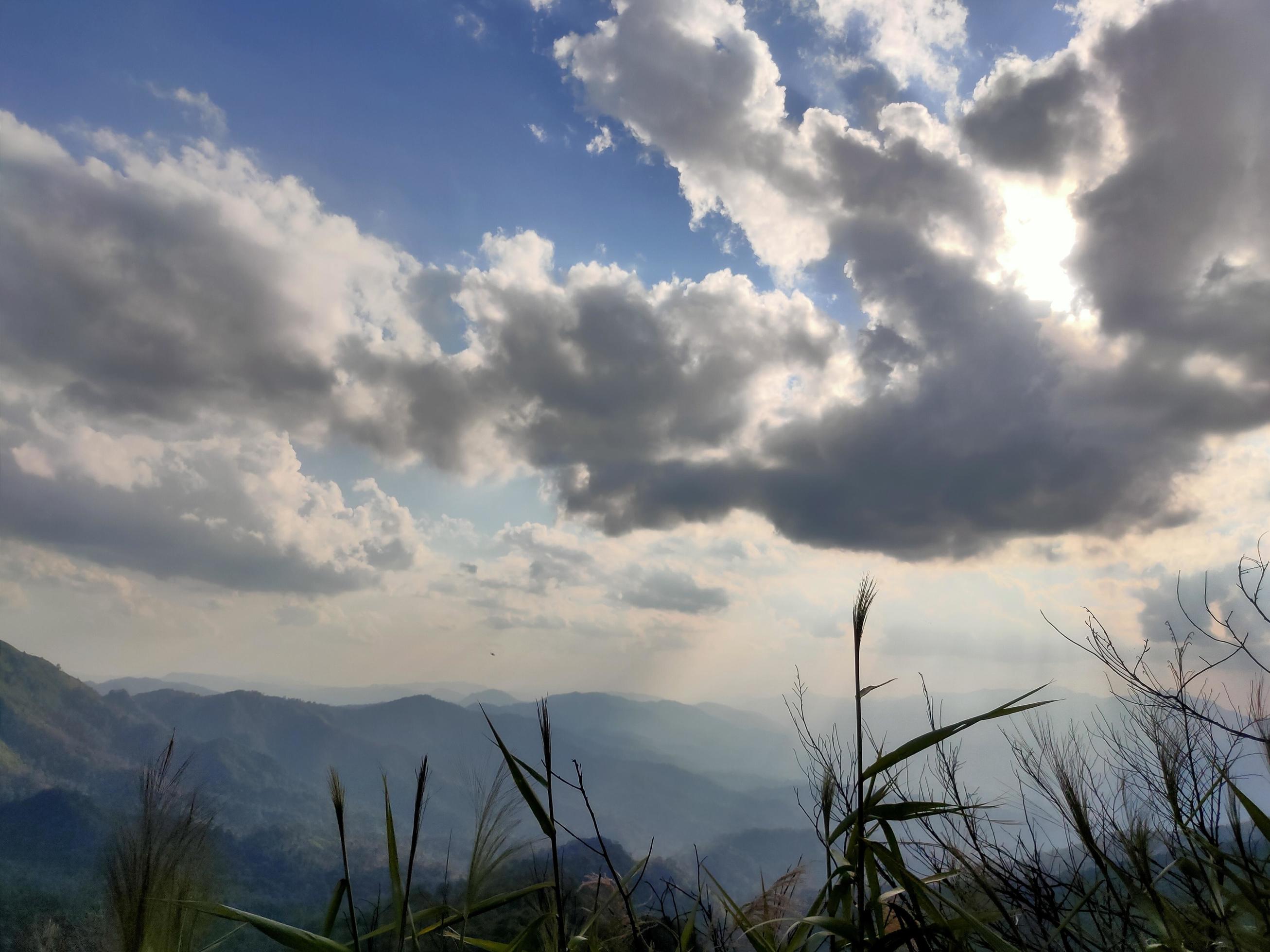 Mountain valley during sunrise. Natural summer landscape Stock Free