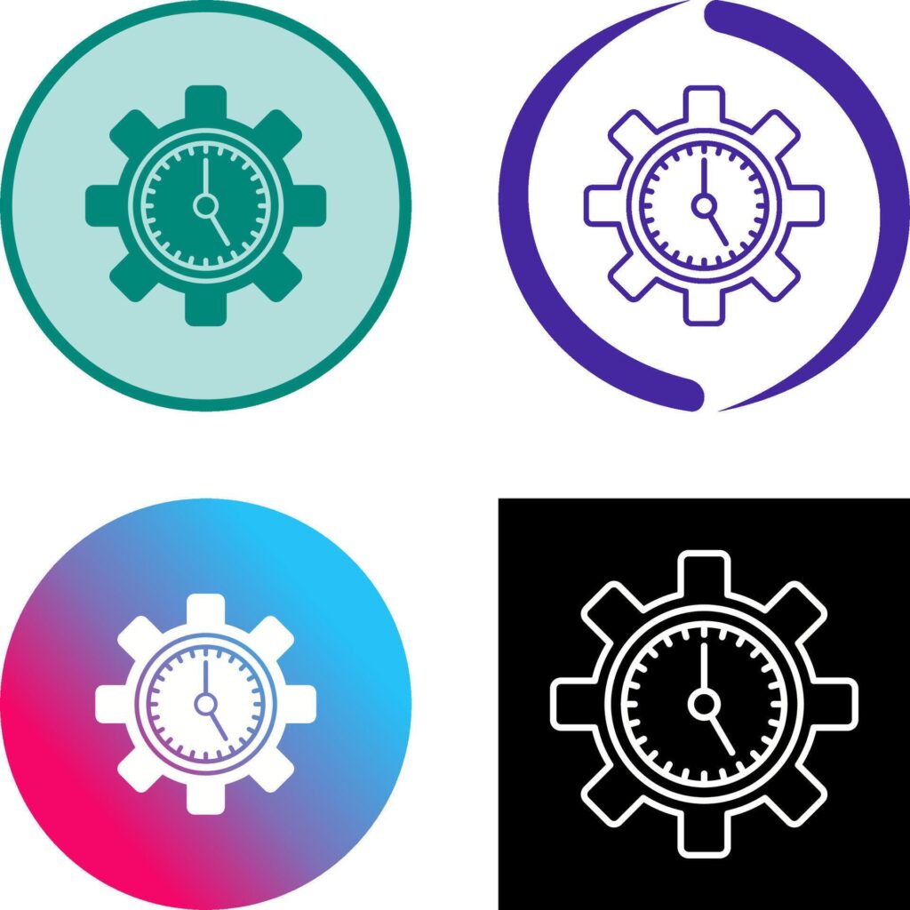 Time Management Icon Design Stock Free