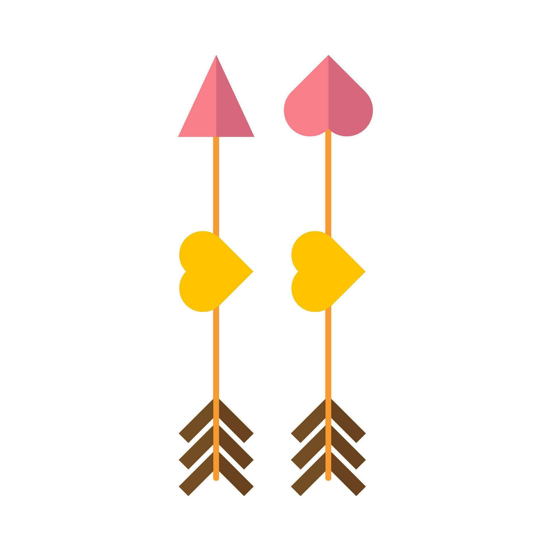 Flat illustration of arrows on isolated background Stock Free