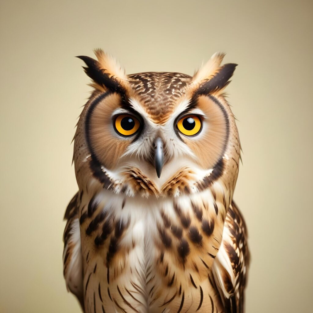 owl on lite background Stock Free